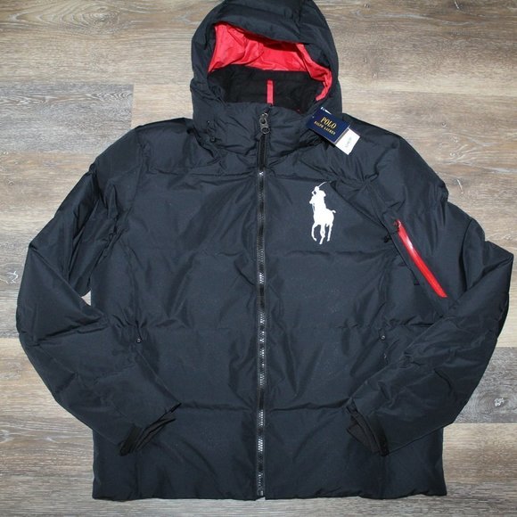 NWT POLO RALPH LAUREN MEN'S PUFFER JACKET BLACK - Picture 2 of 10